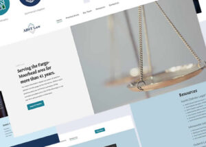 ABST Law website design - Professional legal website with modern responsive design