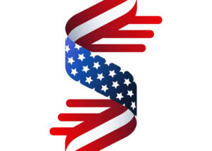 Limitless Ag Solutions branding with American flag design - Agricultural industry brand identity